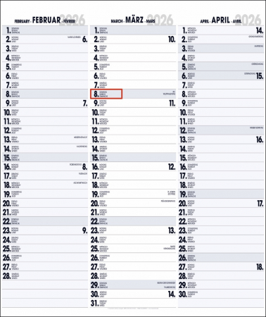 3-MONATSPLANER - BÜROPLANER - OFFICE PLANER